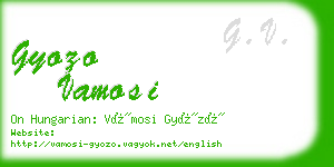 gyozo vamosi business card